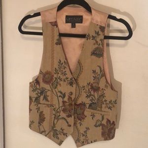 Vintage Tapestry Floral Vest